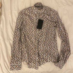 Men’s flower button up shirt